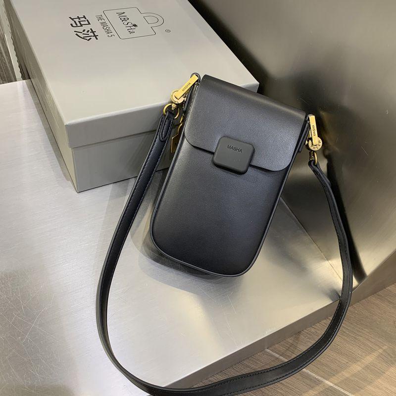

Martha Cell Phone Bag 2025 Niche Style K-style Western Style All-Matching Small Backpack Fancy Shoulder Messenger Bag Women s Bag Fashion Black