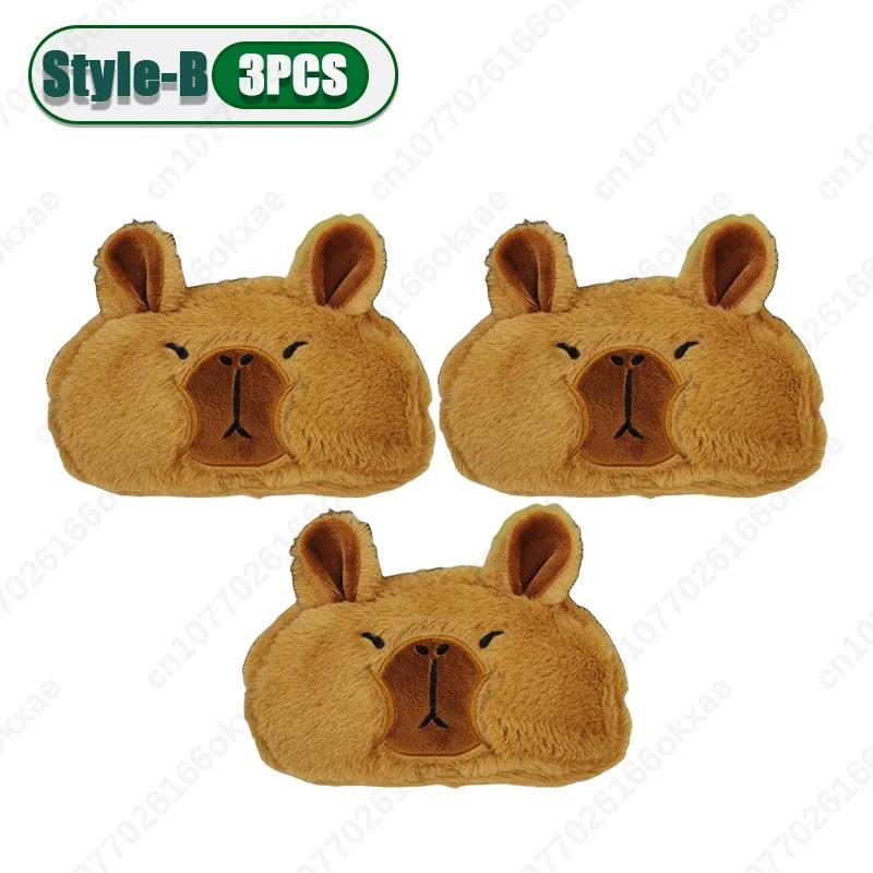 Kapybara Stationery Pen Bag Cute Guinea Pig Large Capacity Plush Stationery Japanese Pen Box Learning Stationery Supplies