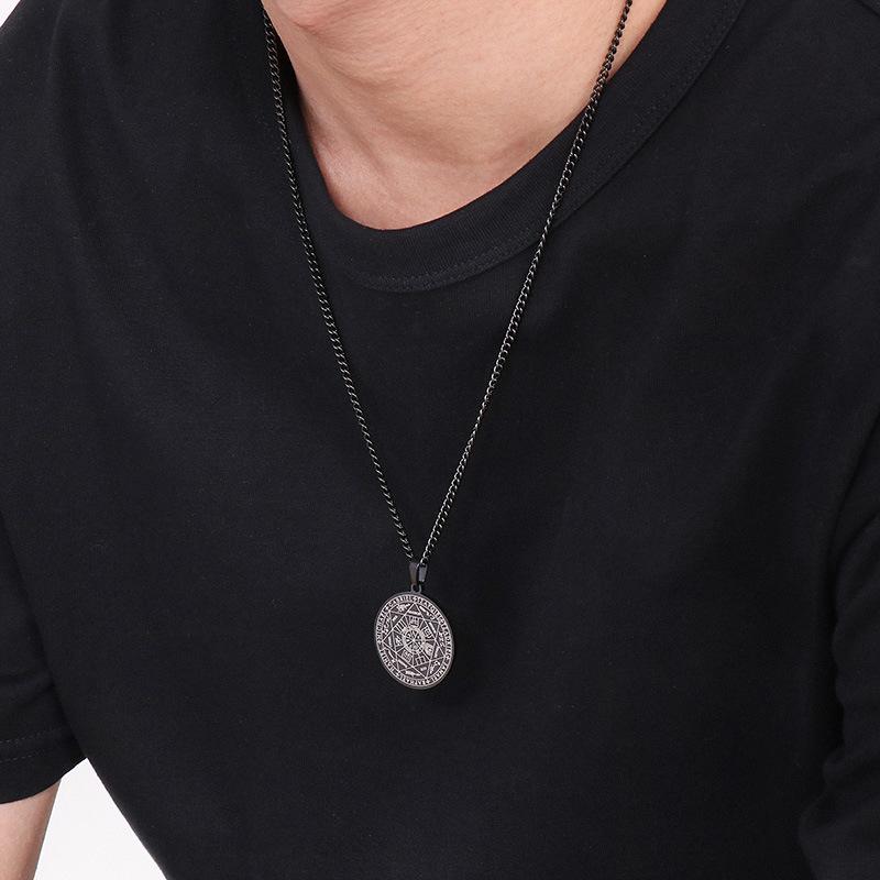 Pandantiv totem cu matrice magică, rotundă, personală