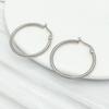 Stainless Steel Vacuum-Plated Large Round Circle Earring Pendant Charm