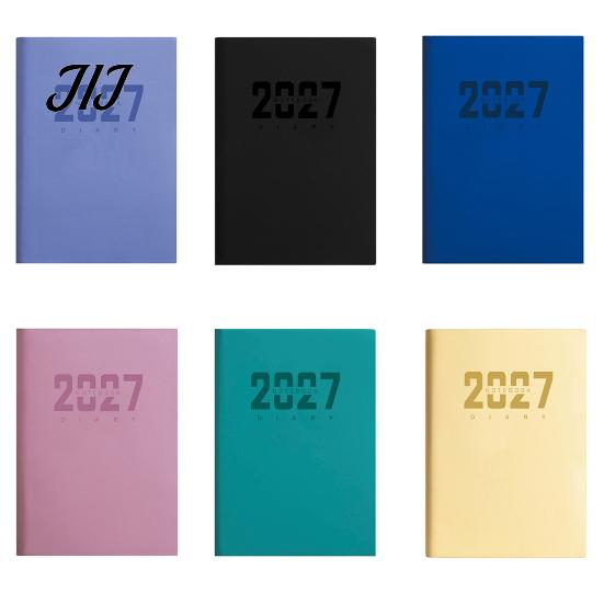 Academic Monthly Planner 2027 A5 Daily Planner, 365 Day Time Management Schedule Notebook for Work Study, Imitation Leather Hardcover Organizer,