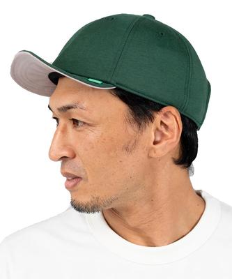 Nakota BOLD ROUND CAP Baseball Short Solid Simple Casual and Free Size Green Cap, Brim, Denim, Style, Men's Women's, Spring, Summer, Autumn, Winter,