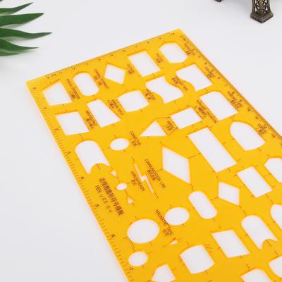 K Resina Diagramma di Flusso Simbolo Modello da Disegno Righello Stencil Strumento di Misura Studente
