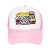 Kolumbien Fußballspiel Netz-Baseballkappen Unisex Sonnenhüte USA Kanada Mexiko Fußballkappen Verstellbare Sommer-Trucker-Kappen
