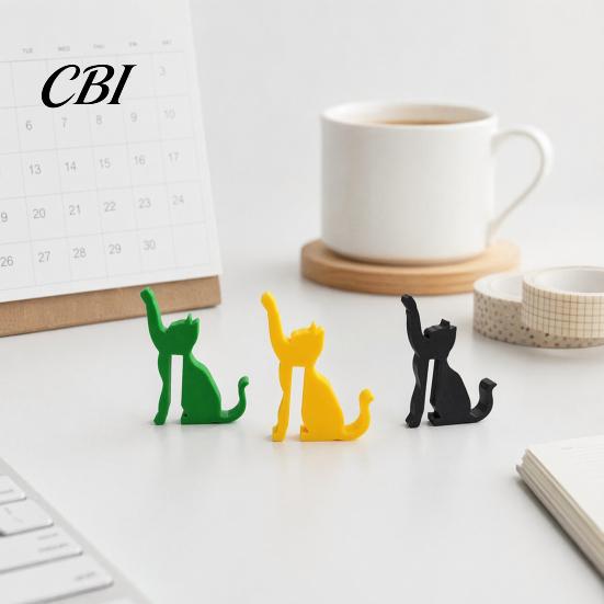 Fun Desktop Accessory 3D Printed Dog/Cat Hook, Compact Decorative Door Interactive Cat Shaped Hook Pet Shape Hanger Ornament for Living Room