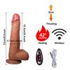 Realistické Dildo Vibrátor pro ženy Dildo Sex Toys Topení Dick Dálkové ovládání Teleskopické rotační penisové vibrátory Sex Machine