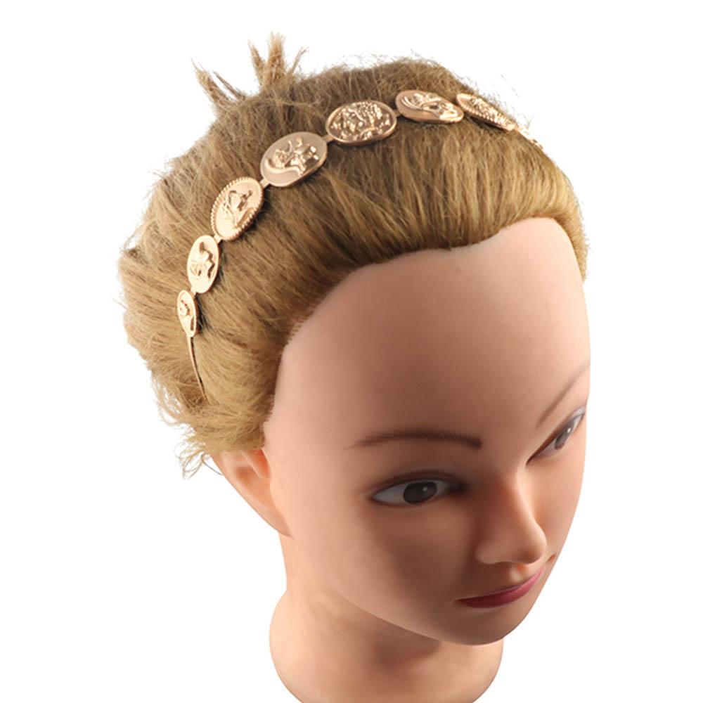 Zinc Zinc Alloy Girls Hairband Women Head Portrait Headband Baroque Style  Hair Hoop Hair Accessories