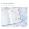 4 In 1 Pattern Background Stamps Set Reusable Clear Impression for DIY Journal Scrapbooking Planner Card Decor