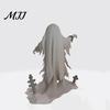 Halloween Decoration Ghost Figurine, Spooky Scream Face Resin Statue Home Decor for Indoor Shelf, Tabletop Centerpiece, Office Bedroom Figurine