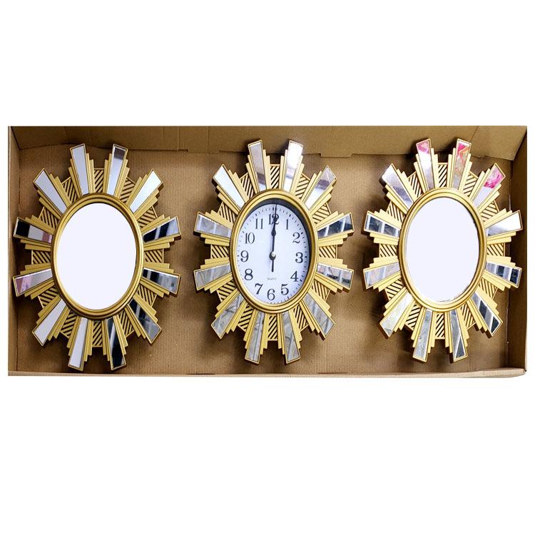 Living Room Wall Clock Home Table Sofa Background Wall Clock Modern Minimalist Abstract Art Wall Clock Triple Wall Clock