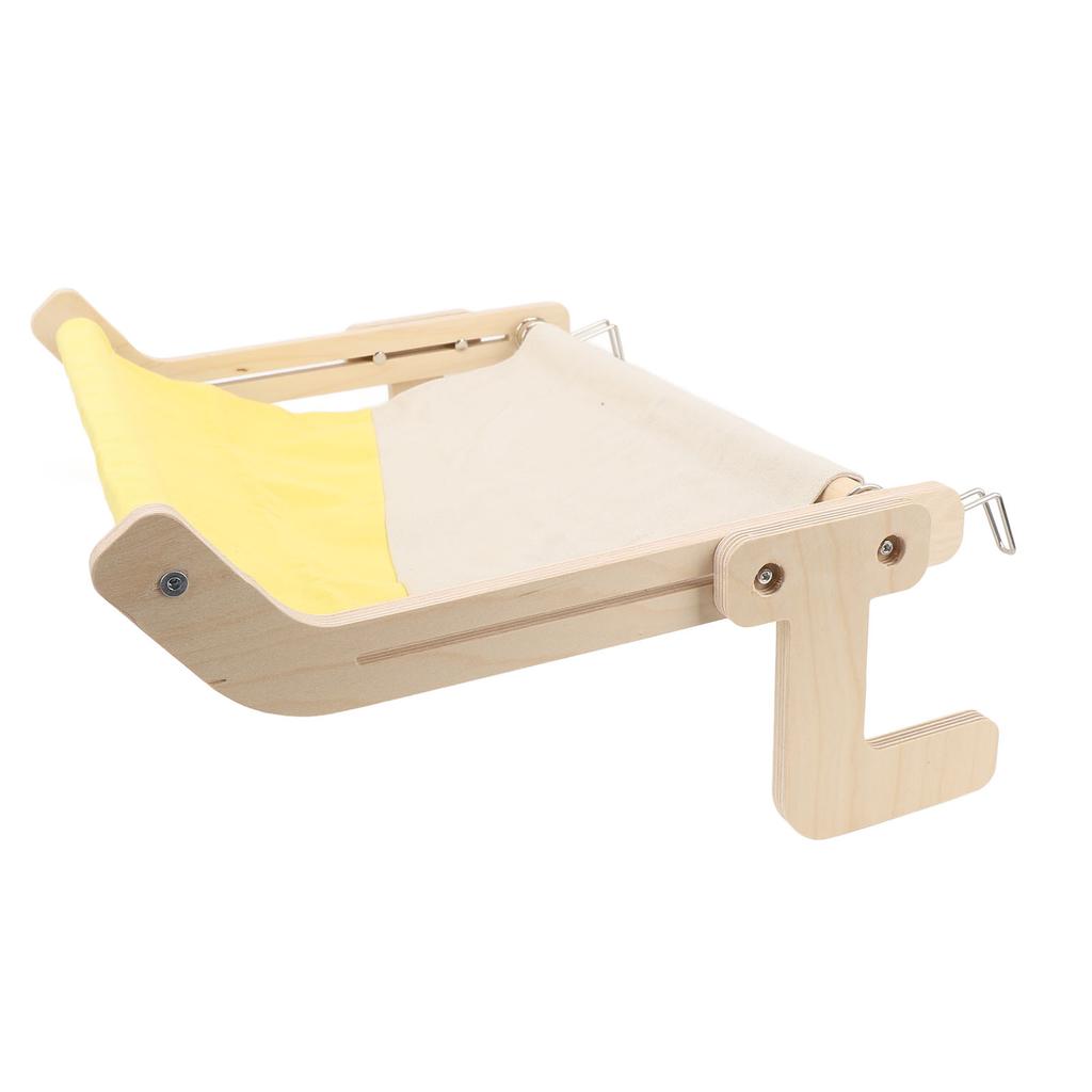 Cat Window Perch Wooden Hanging Window Cat Hammock Sturdy Frame Cat Sleeping Bed Seat Shelves for