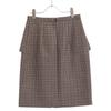 Celine Gun Club Check 2J456984N Skirt Skirt 38 BrownUsed