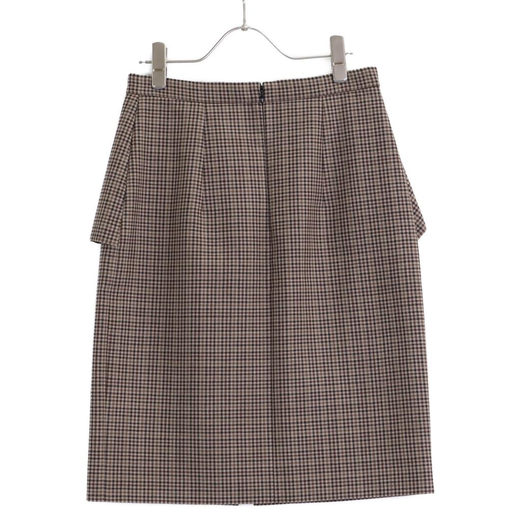 Celine Gun Club Check 2J456984N Skirt Skirt 38 BrownUsed
