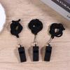 2/5/10Pcs High Quality Black Whistle For Sports Football Basketball Referee Training Outdoor Survival Whistle With Lanyard