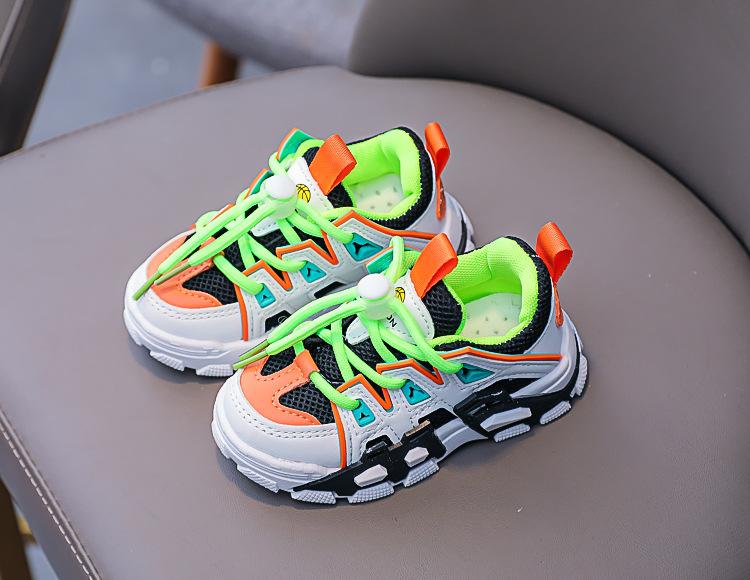 

Girls Sneakers Spring And Autumn Newest Children S Fashion Boys Mesh Shoes Colorblocking Kids Versatile Korean Style Nonslip 21