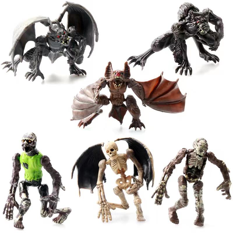 Elite Counter-Terrorism Special Forces Articulated Action Figure 10cm Soldier with Weapon & Zombie