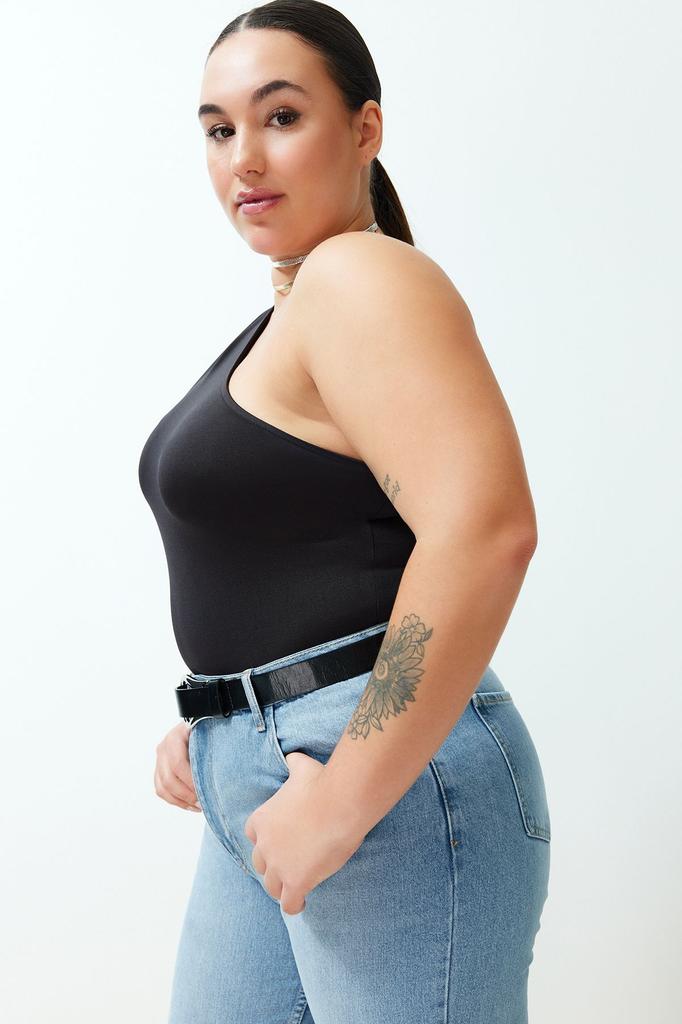 Women's Style Plus Size Cinnamon Asymmetric Collar Knitted Body with Snaps at the Bottom