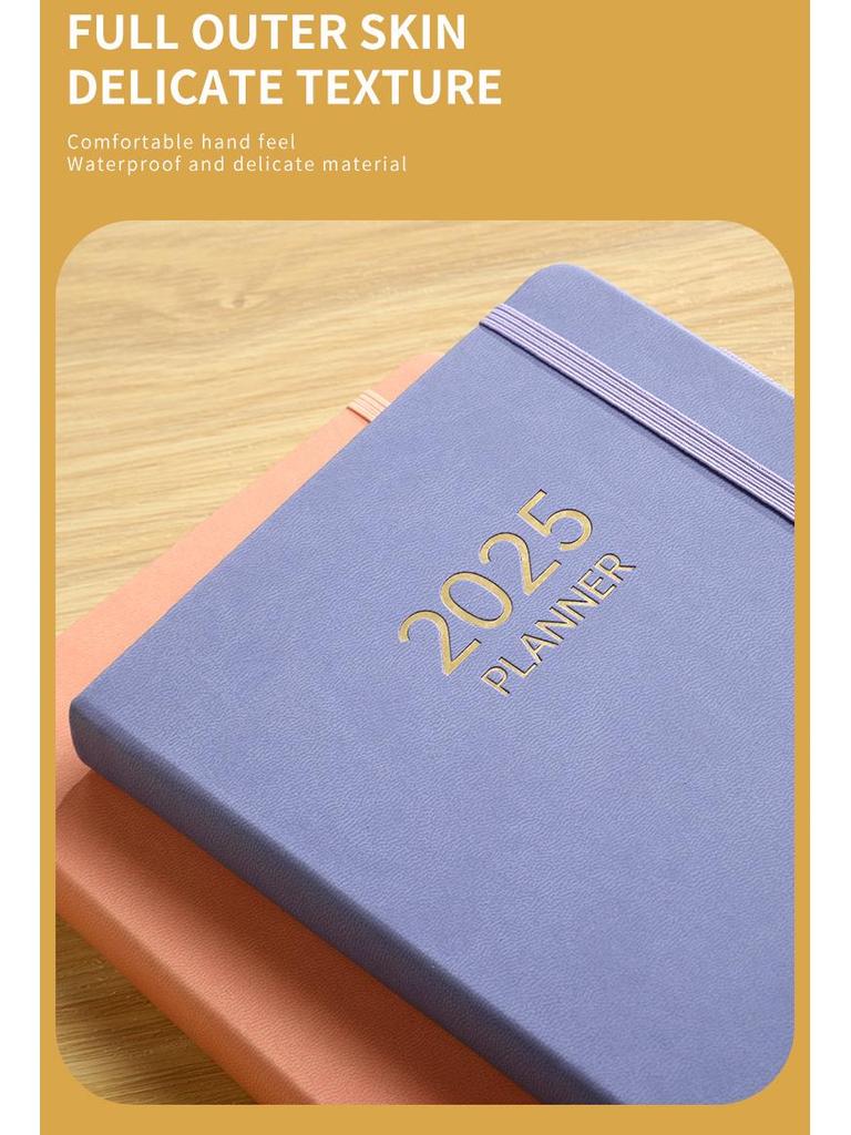 Auf Lager: A5 Englischer Planer 2025-2026 mit Gummiband