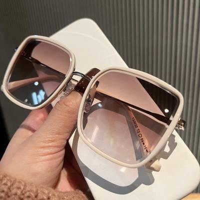 Large Frame Women Sunglasses Plastic Polygonal Brand Style Square Feature Vintage Retro Sun Glasses Men Oversized Eyewear UV400
