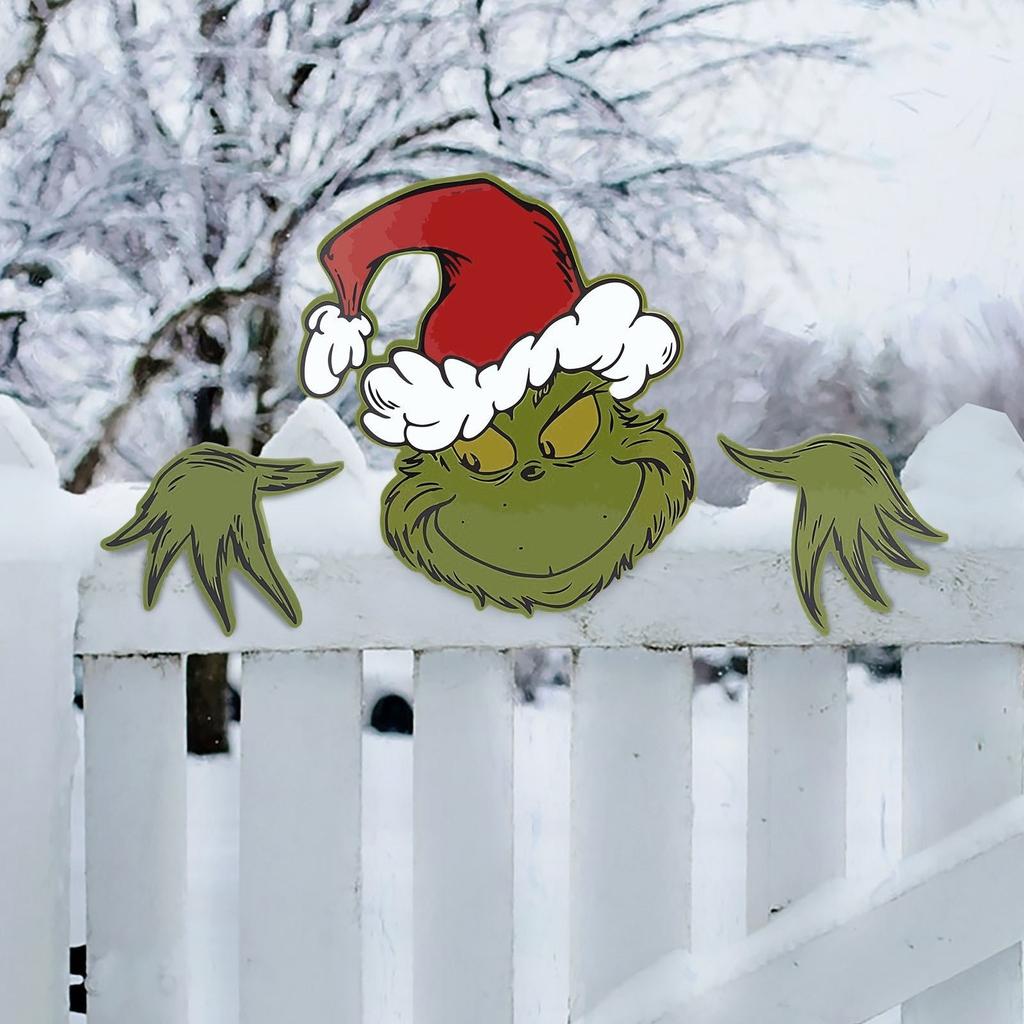 Christmas Tree Decoration Christmas Hat Decoration Insert Creative Gift Fence Peeper