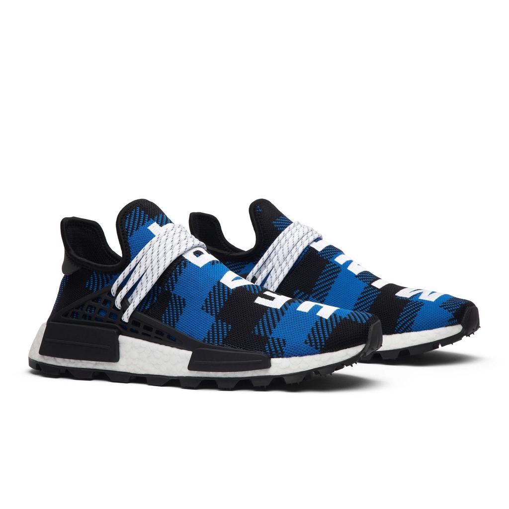 adidas NMD Human Race Trail 'Blue Plaid' (Unisex) Power Blue / Core Black / Cloud White Casual Shoes EF7387