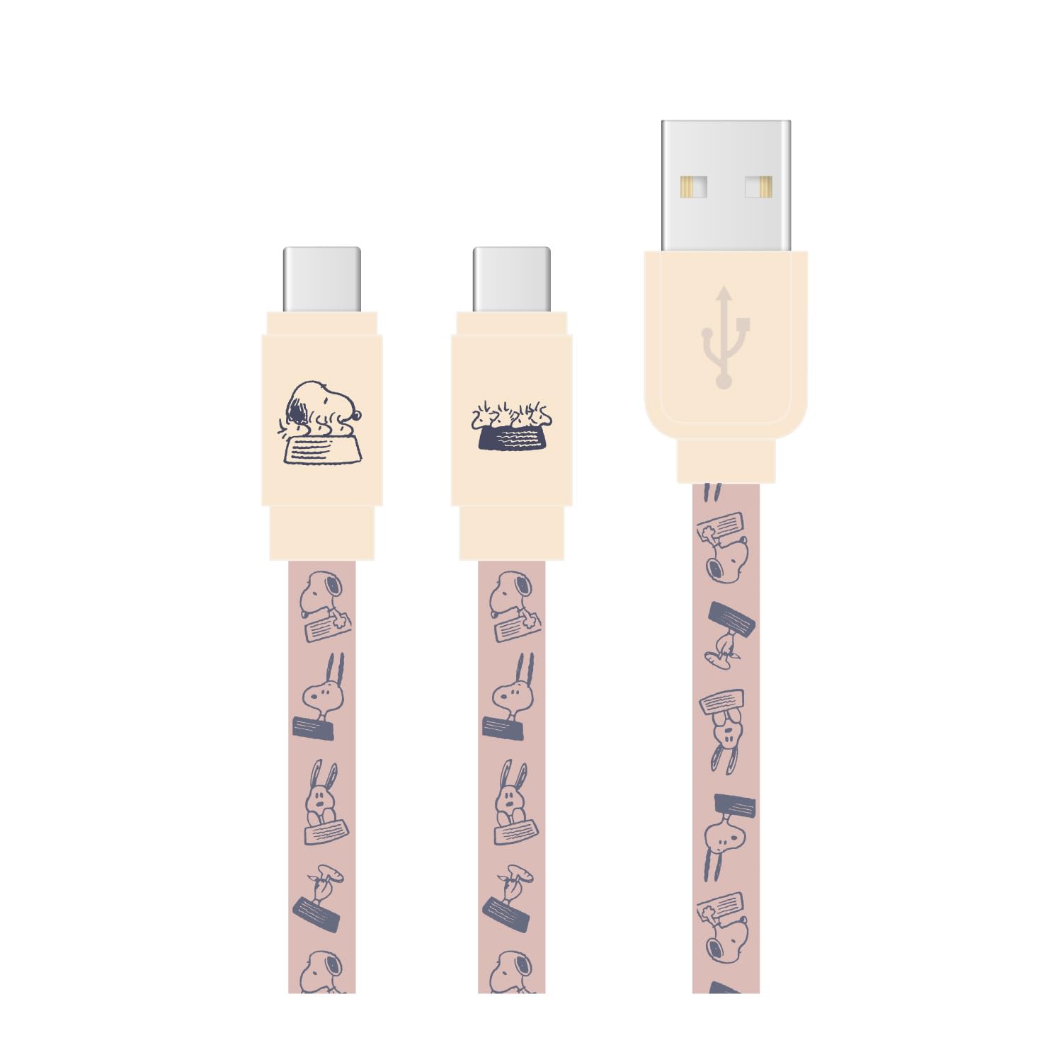 

Gourmandise Peanuts Snoopy USB-кабель Розовый Тип-C SNG-744PK