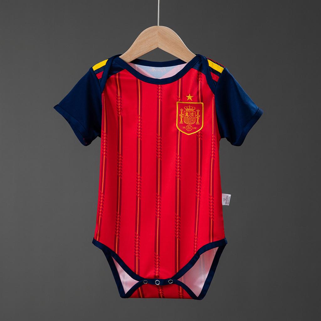 Cupro nickel 2026 Wereldbeker shirt baby voetbalshirt romper zomer sneldrogend ademend baby kruipkleding grensoverschrijdend populair 12 (12-18 months)