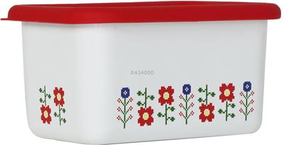 Fuji Enamel Mysa Deep Square Container L Red MY-DL.R