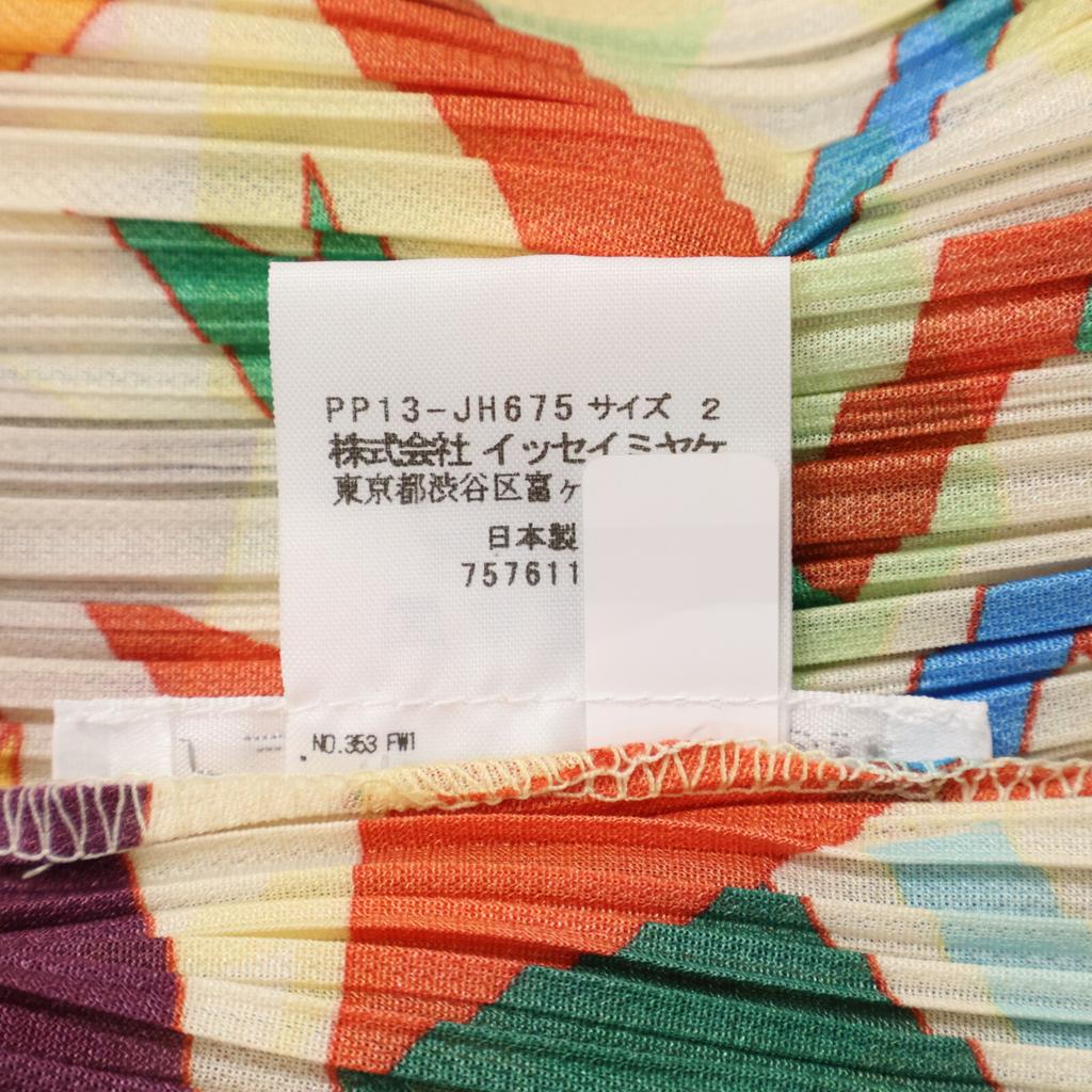 PLEATS PLEASE PP13-JH675 21AW CONFETTI Multicolor Ribbon Pleated Dress Dress 2 multicolorUsed