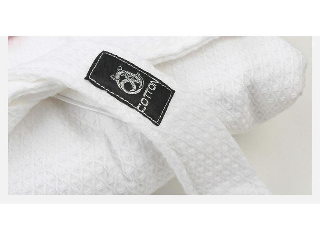 Unisex Waffle Cotton Bathrobe - Lightweight Summer Loungewear