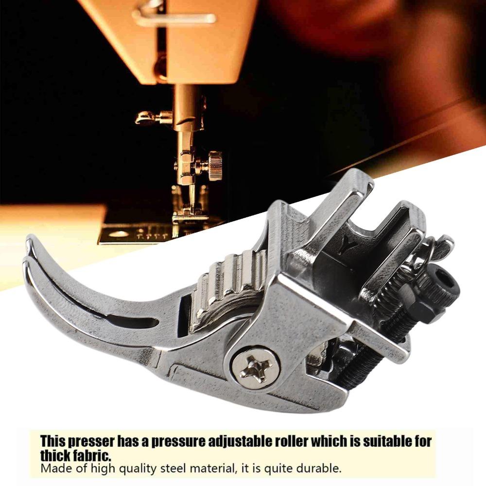 Steel Wheel Sewing Machine Foot Snap-On Roller Presser Foot  Multiple Layers