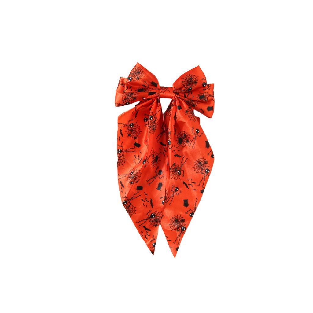 Frau Neu Halloween Schleife Streamer Haarnadel Chiffonband Haarspange Schleife Hinterkopf Federklemme Kopfschmuck Mode Haaraccessoires