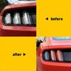 1pc Car Rear Tail Light Lamp Stickers, Honeycomb Type Decal Car DIY Self Adhesive Tint Film Sheet, Universal Car Accessories