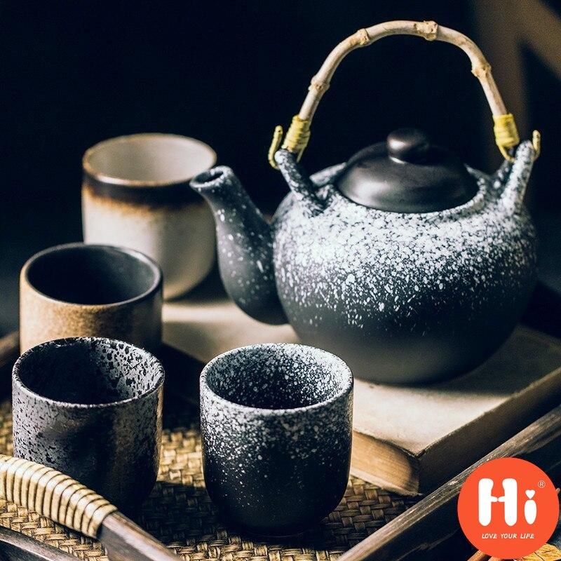 Keramický šálek na čaj, kancelářský šálek na vodu, kameninový keramický ručně malovaný šálek na čaj, 150/200 ml