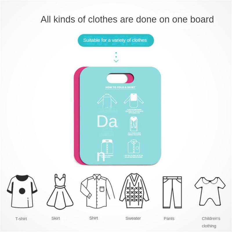 Household Shirt Foldines Folder Laundry Clothes Holderg Board Clothes Folder Closet  Adult Kids Quick Cloth