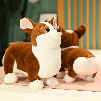 Cute Little Corgi Dog Plush Toy Doll Child Simulation Dog Pet Throw Pillow Doll Machine Doll Gift