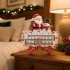 Santa Claus Decoration Calendar Wooden Christmas Decor Creative Christmas Advent Calendar  Home