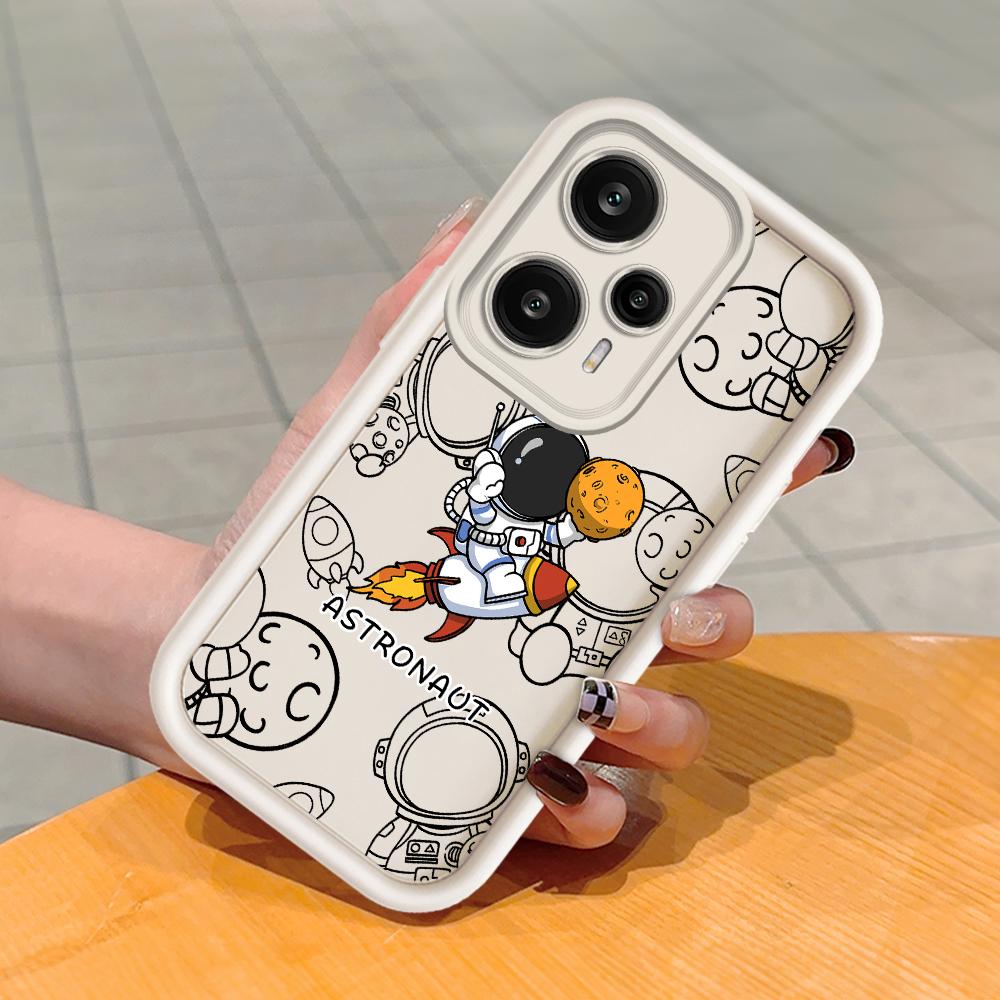 

Мягкий силиконовый квадратный чехол с рисунком лестницы для телефона, полное покрытие, противоударный защитный резиновый чехол для камеры для Xiaomi Redmi Xiaomi 15 белый