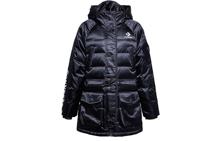 Converse Down Jackets Women s Ink Black Hooded Moderate Other 10006987-A02 L