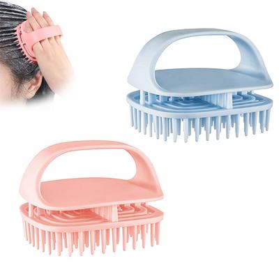 Yowodana Shampoo Brush Scalp Massage Hair For Wet and Dry Ring Easy To Ergonomic Easy To Scalp Scalp Hair Smooth Promotes Blood Relaxation Home
