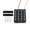 Electric Bass Pickup Set with Double Magnet Row For Thick Growly Sound and Noise Reduction, 4 Strings Bass Pickup Set