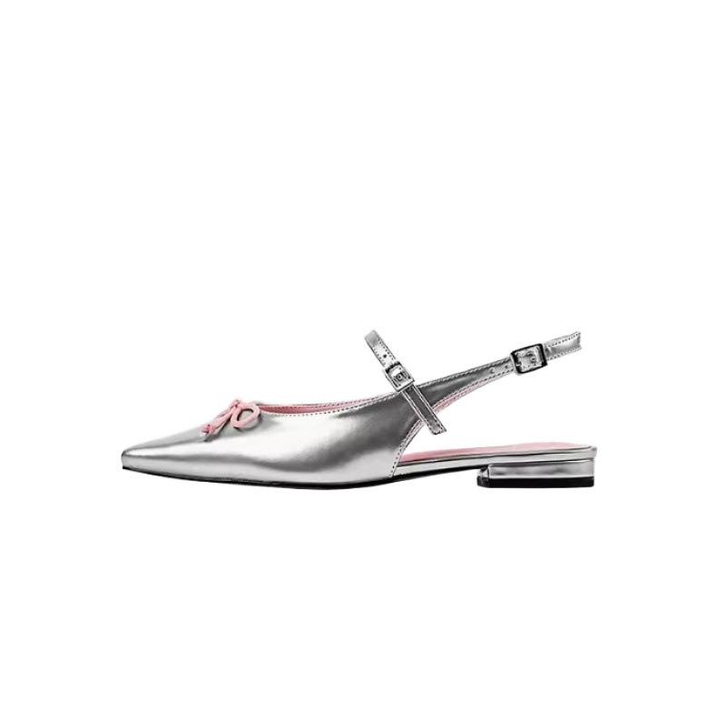 High-End Chengdu handgefertigte Damenschuhe Han Fan süße Schleife Kunstleder leer Mary Jane neue Sandalen Damen