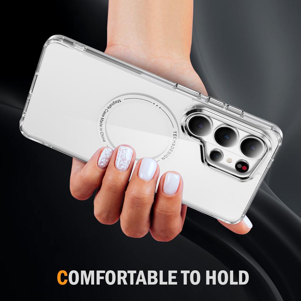 Transparent Wireless Charging Magnetic For Magsafe Cases For Samsung Galaxy S26 S25 S24 S23 Plus Ultra FE A15 A55 A16 A56 Cover
