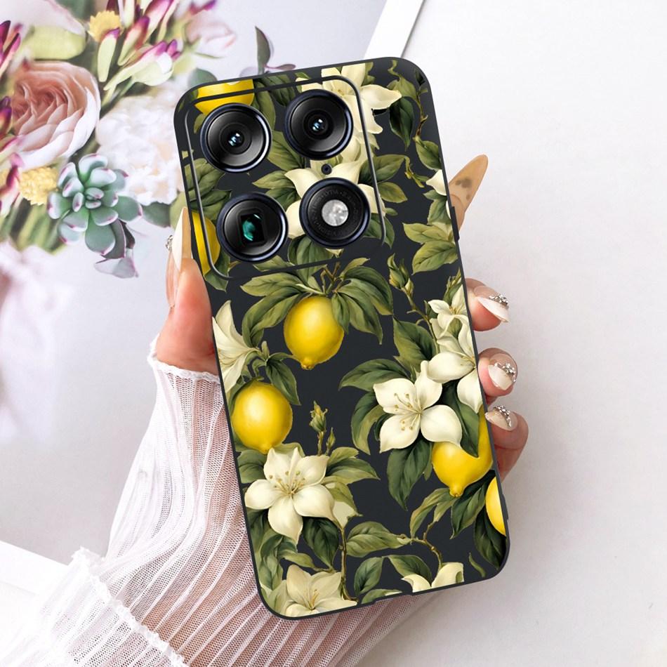 For Motorola Signature Cute Flower Butterfly Cat Painted Case For Motorola Signature XT2603-2 Black Silicone Soft Phone Cases
