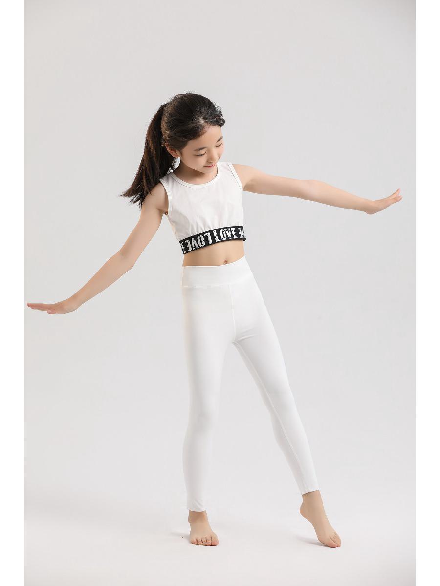 

Girls Summer Seamless Nylon Yoga Pants for Fitness & Dance 130