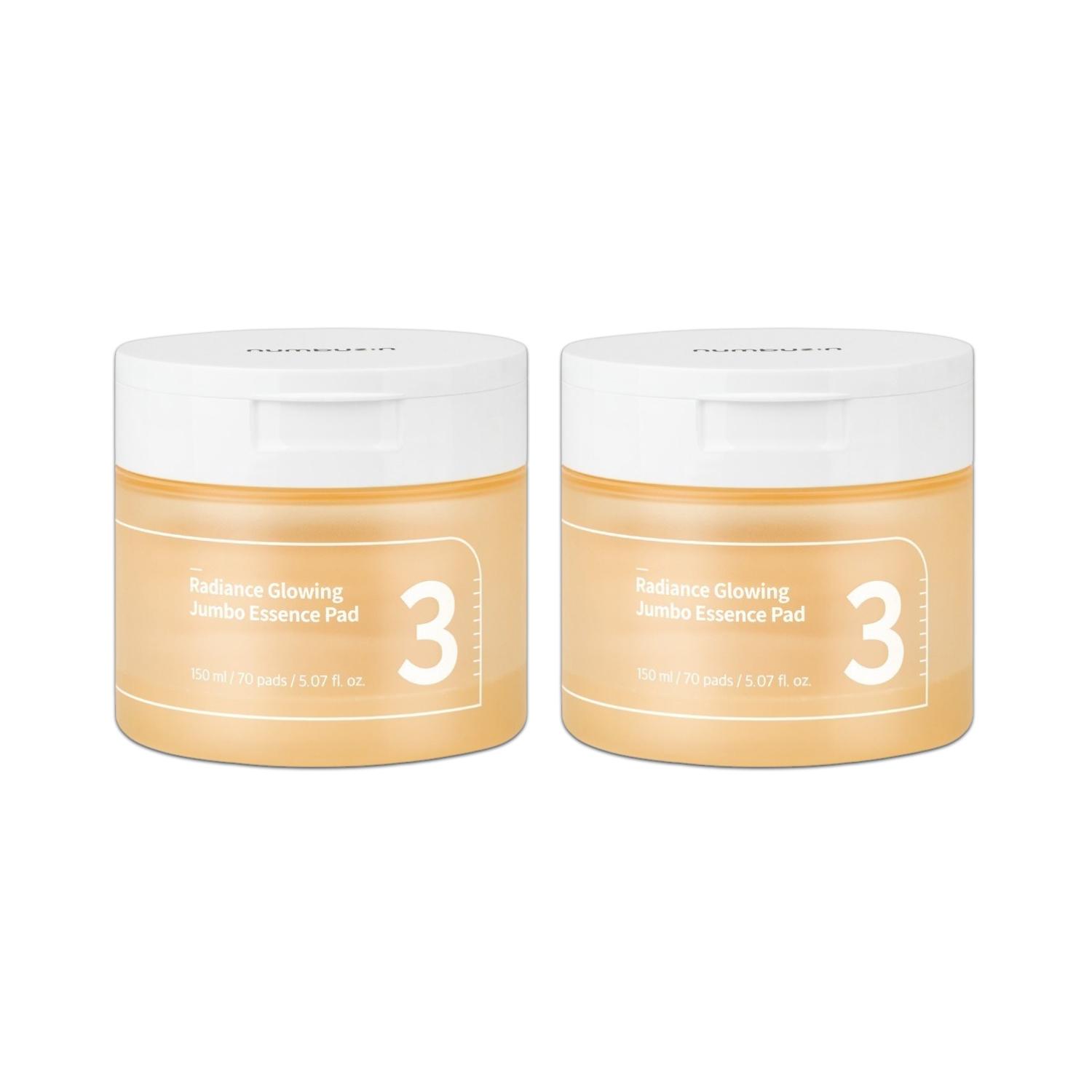 

Numbuzin No.3 Radiance Boosting Toner Pad 70 Pads 1+1 Set – Large Capacity 140 Pads 70 Pads + 70 Pads