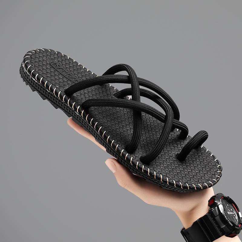Ultimo Design Infradito da Uomo Pantofole Leggere Traspiranti Sandali alla Moda Comodi da Spiaggia Sandali Aperti per Esterno