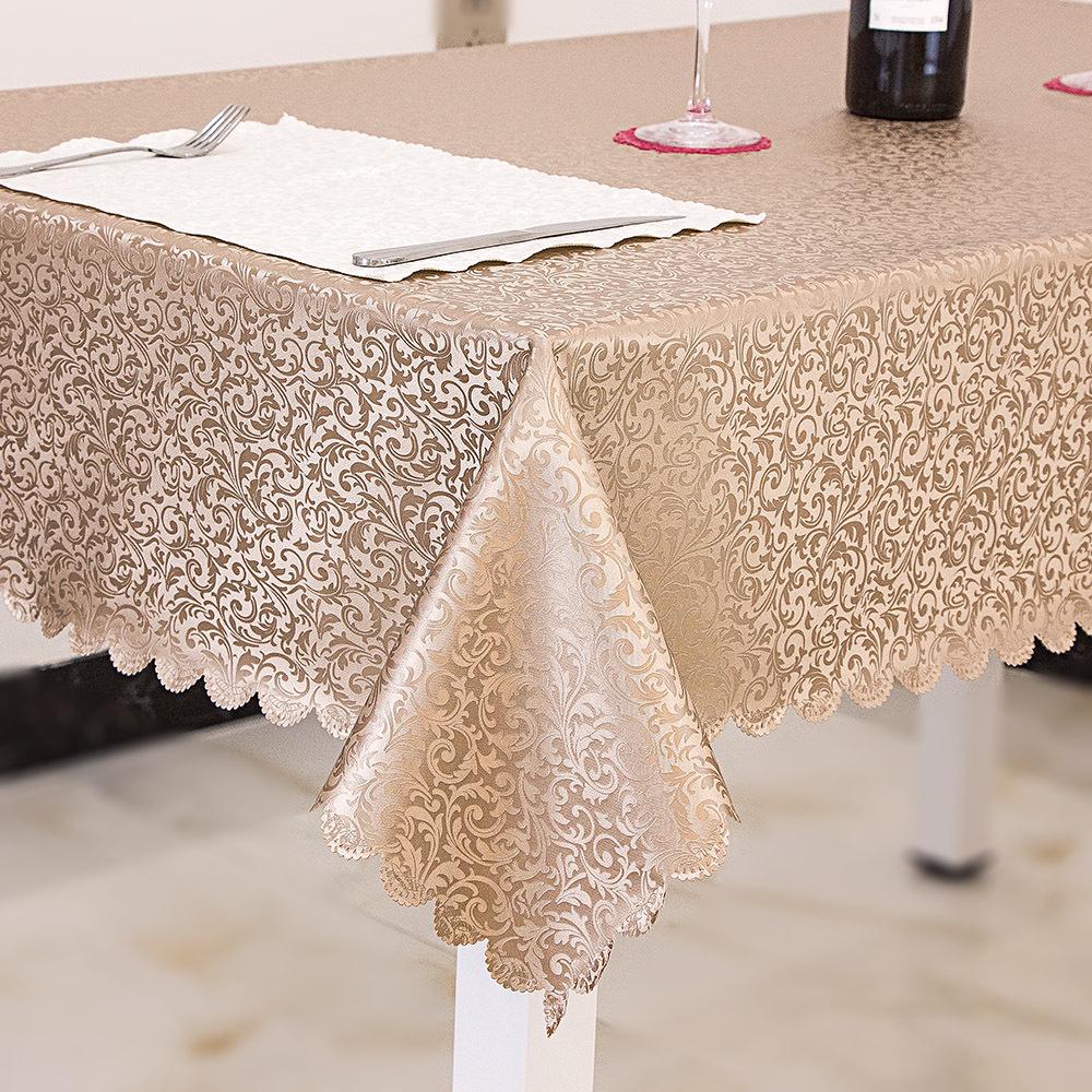 European-Style Rectangular Waterproof, Oil-Proof & Washable Coffee Tablecloth (Oval & Rectangular Options Available)