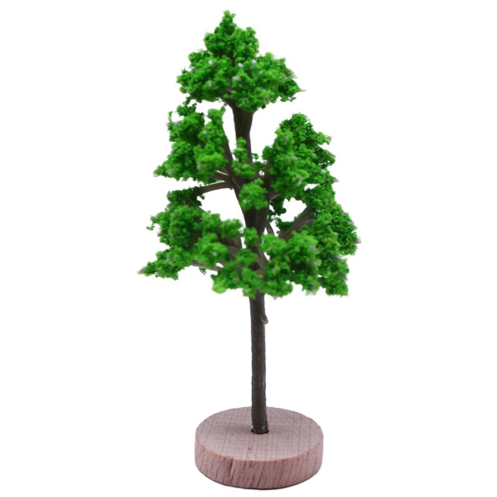 Plastic Miniature Simulated Trees for Model Train Displays and Architectural Landscapes Enhancing Overall Scene Realism