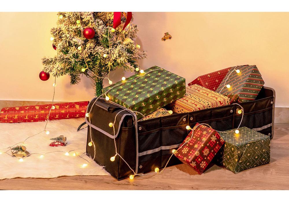Foldable Car Trunk Organizer: Multi-functional Oxford Cloth Storage & Insulated Bag